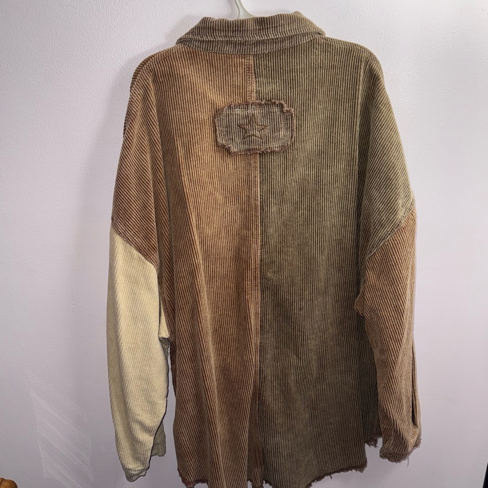 Vici Corduroy Colorblock Jacket